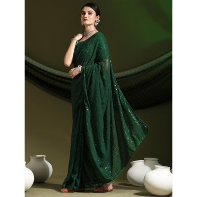 green-sequins-embroidered-georgette-saree