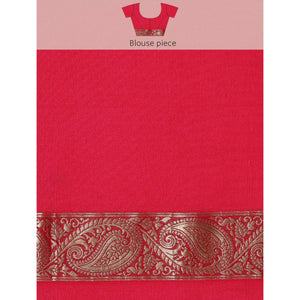 Blue Woven Kanjivaram Silk Saree