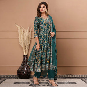 green-floral-printed-with-gota-patti-work-muslin-anarkali-suit