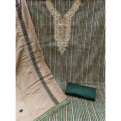 green-printed-with-sequins-embroidered-pure-cotton-dress-material