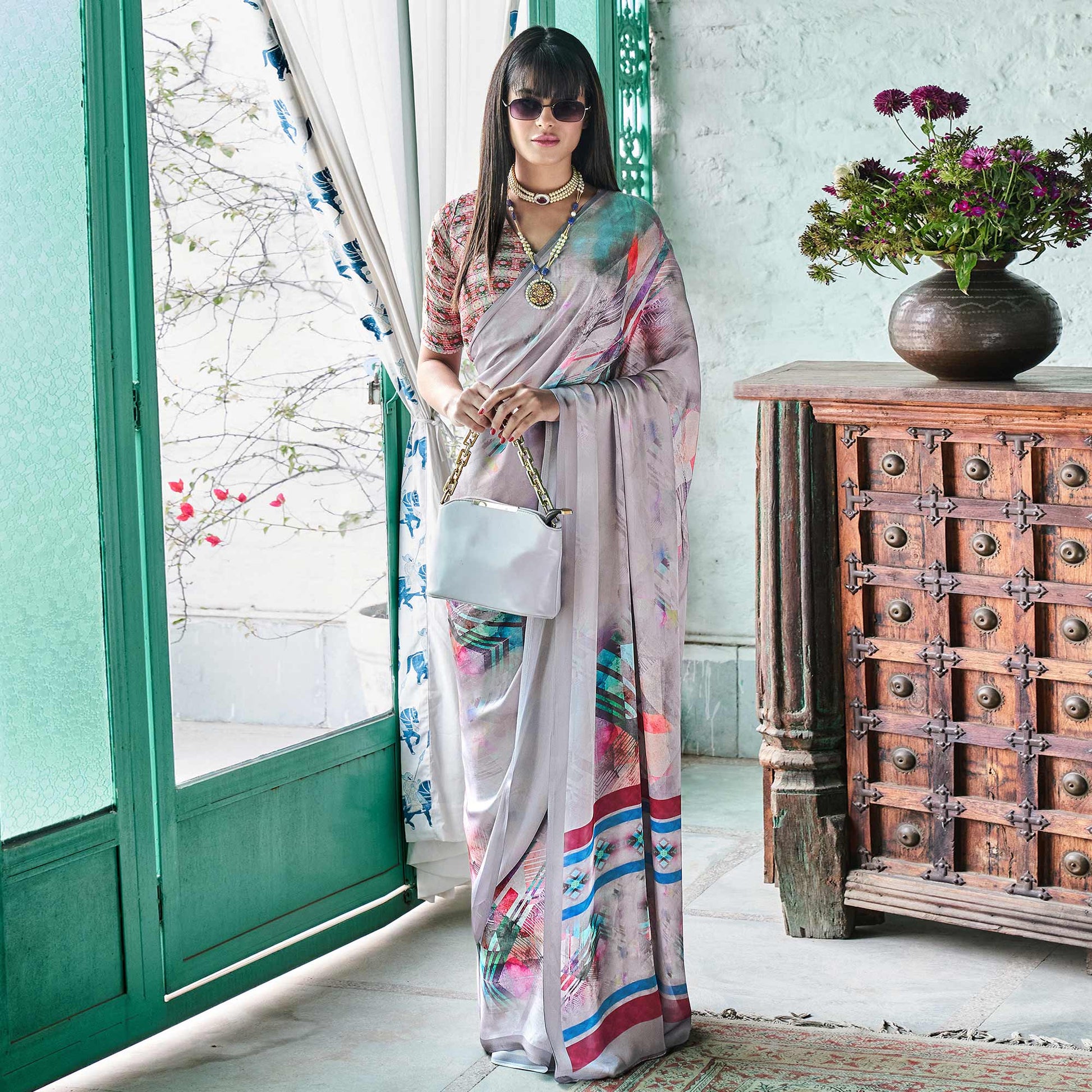 grey-digital-printed-satin-saree