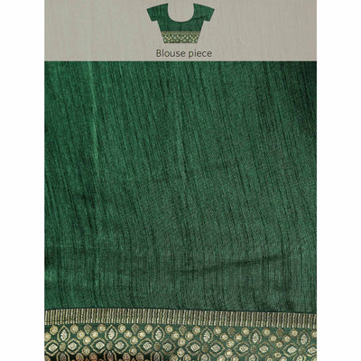 green-floral-foil-printed-vichitra-silk-saree