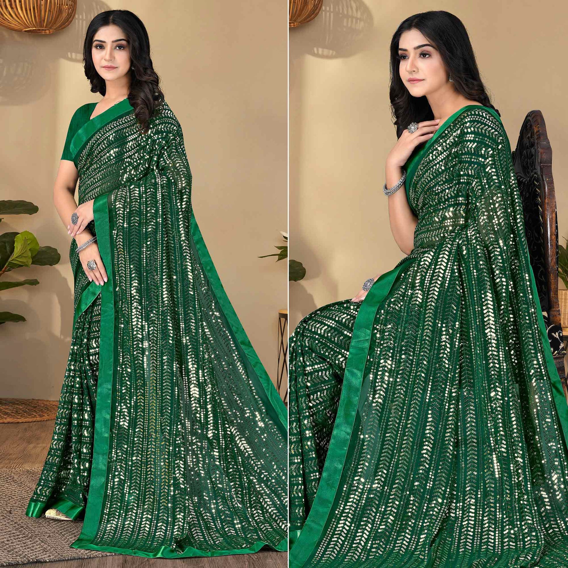 green-sequence-embroidered-georgette-saree-2