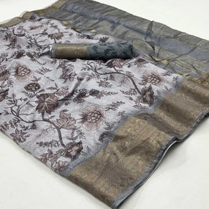 grey-floral-digital-printed-pure-cotton-saree