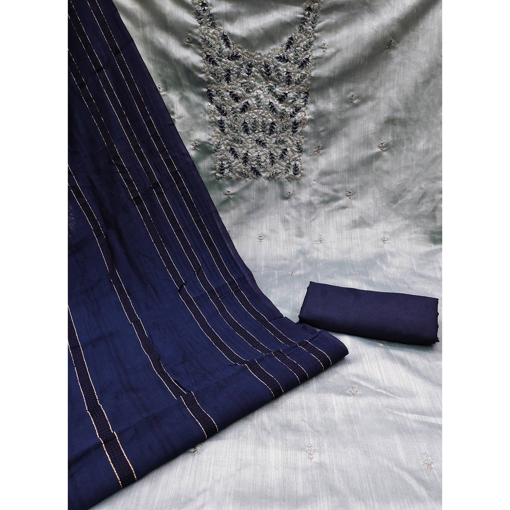 grey-floral-embroidered-cotton-silk-dress-material