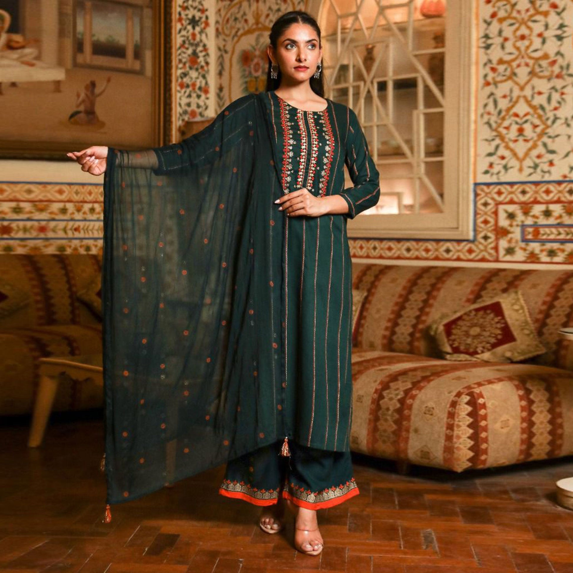 green-printed-with-embroidered-rayon-palazzo-suit