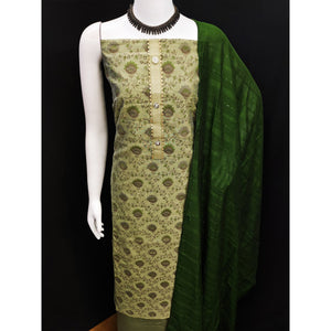 green-floral-printed-chanderi-dress-material