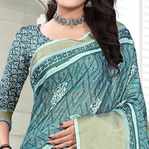 Firoji Casual Wear Digital Printed Cotton Silk Saree