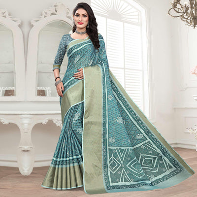 Firoji Casual Wear Digital Printed Cotton Silk Saree