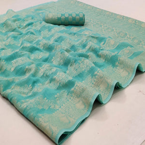 Firoji Festive Wear Woven Cotton Saree