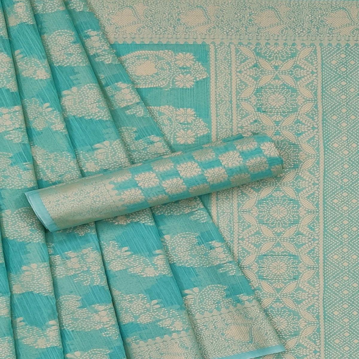 Firoji Festive Wear Woven Cotton Saree