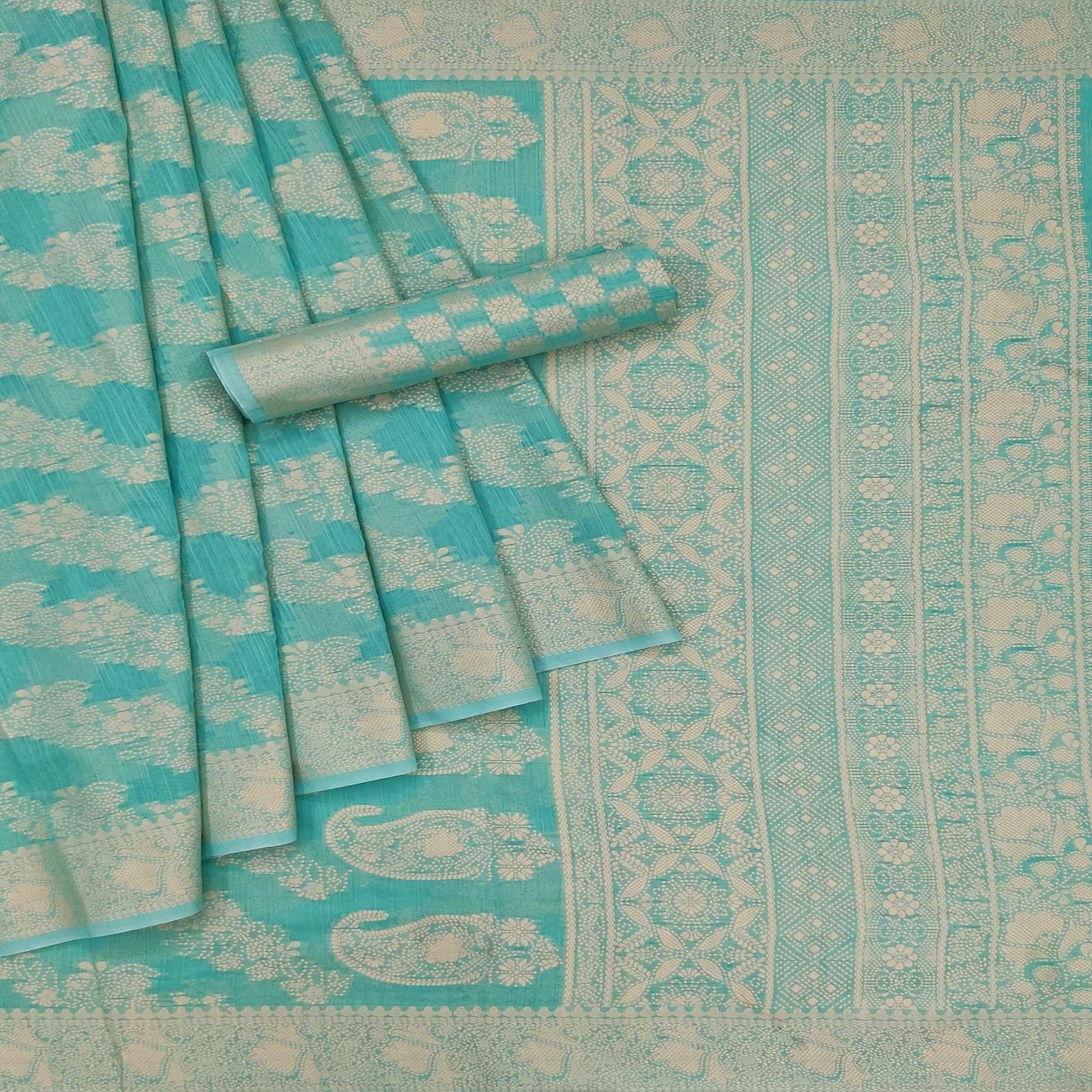 Firoji Festive Wear Woven Cotton Saree