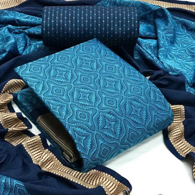 Firozi Printed Pure Cotton Dress Material