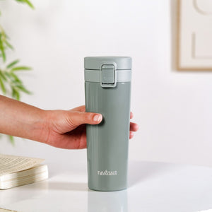 Thermox Portable Vacuum Water Bottle For Hot And Cold Juniper Green 500ml