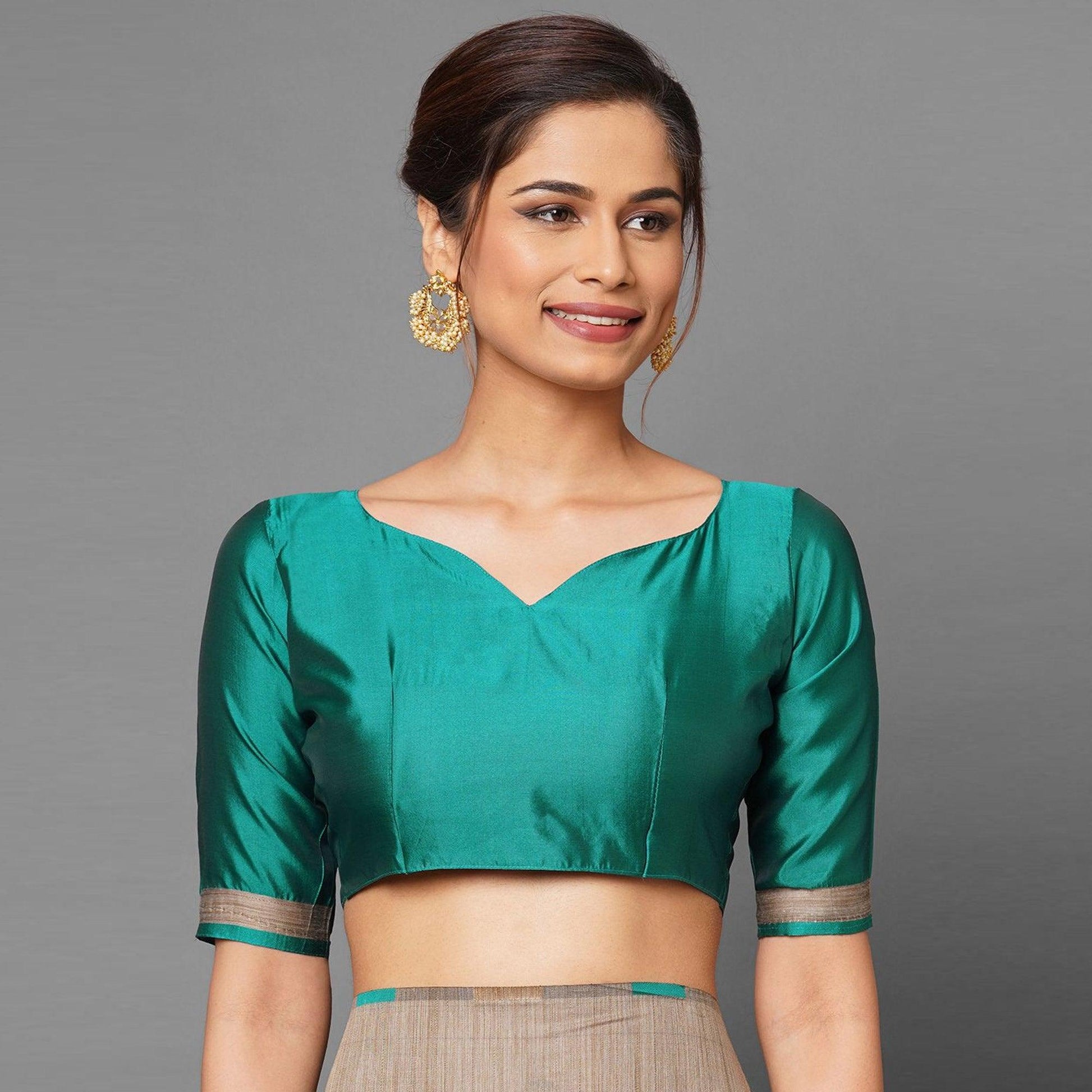 Flattering Chiku-Turquoise Green Colored Festive Wear Woven Art Silk Saree