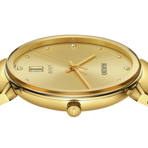 Rado Florence Diamonds Golden Yellow Dial Unisex 38mm