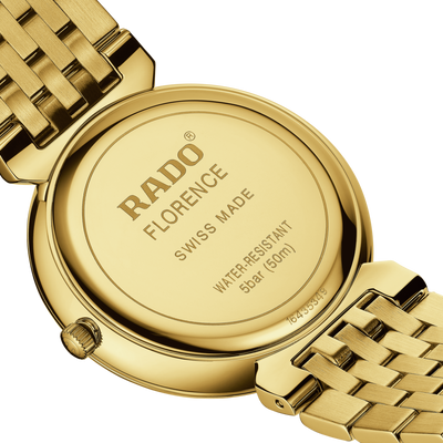 Rado Florence Diamonds Golden Yellow Dial Unisex 38mm
