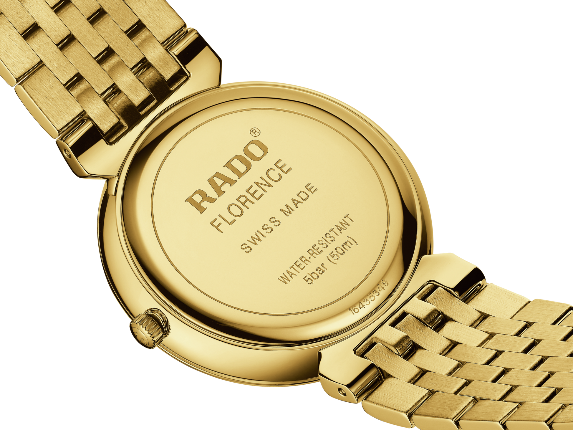 Rado Florence Diamonds Golden Yellow Dial Unisex 38mm
