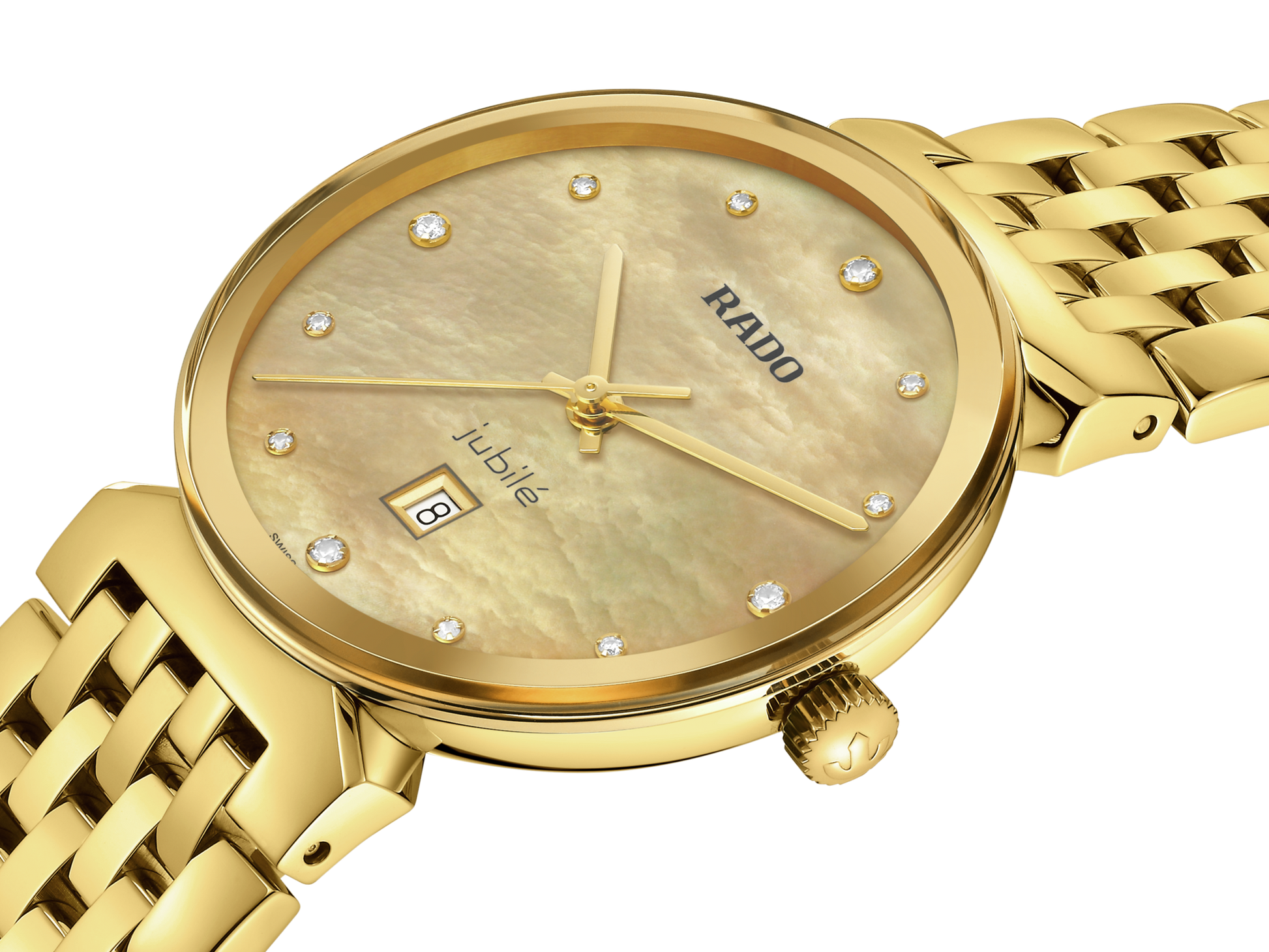 Rado Florence Diamonds Golden & Yellow Dial Women 30MM