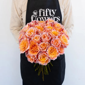 Orange Free Spirit Fuzzy Roses