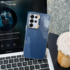 Elegant Groove Pattern Lens Bracket Case - Samsung
