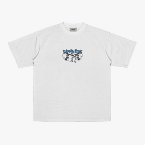 SUPERKICKS | SKATE EVERYDAY' TEE { WHITE