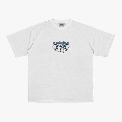 SUPERKICKS | SKATE EVERYDAY' TEE { WHITE