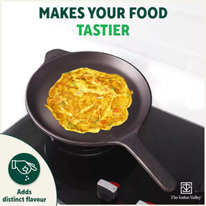 Super Smooth Cast Iron Shallow Fry Pan,Pre-seasoned, Nonstick, 100% Pure, Toxin-free, Induction, 25.4cm, 1.8kg