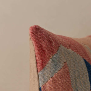 Vintage Lumbar Pillow No. 328, 12" x 20"