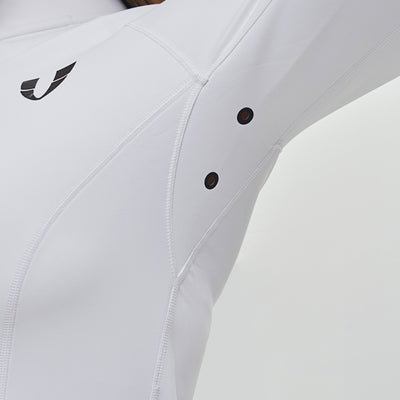 Full-zip Cropped Jacket Plus - White