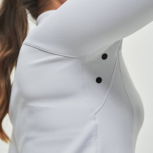 Full-zip Cropped Jacket - White