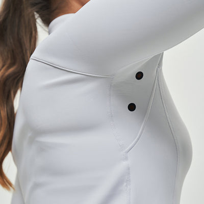 Full-zip Cropped Jacket - White