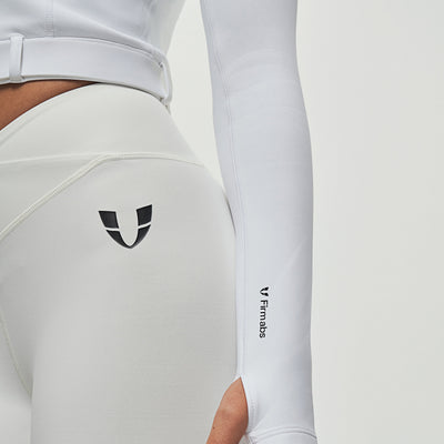 Full-zip Cropped Jacket - White