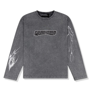 Fully Paid Acid Wash L/S Grey T Shirt