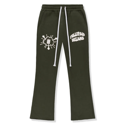 Fully Paid Dreams Khaki White Joggers