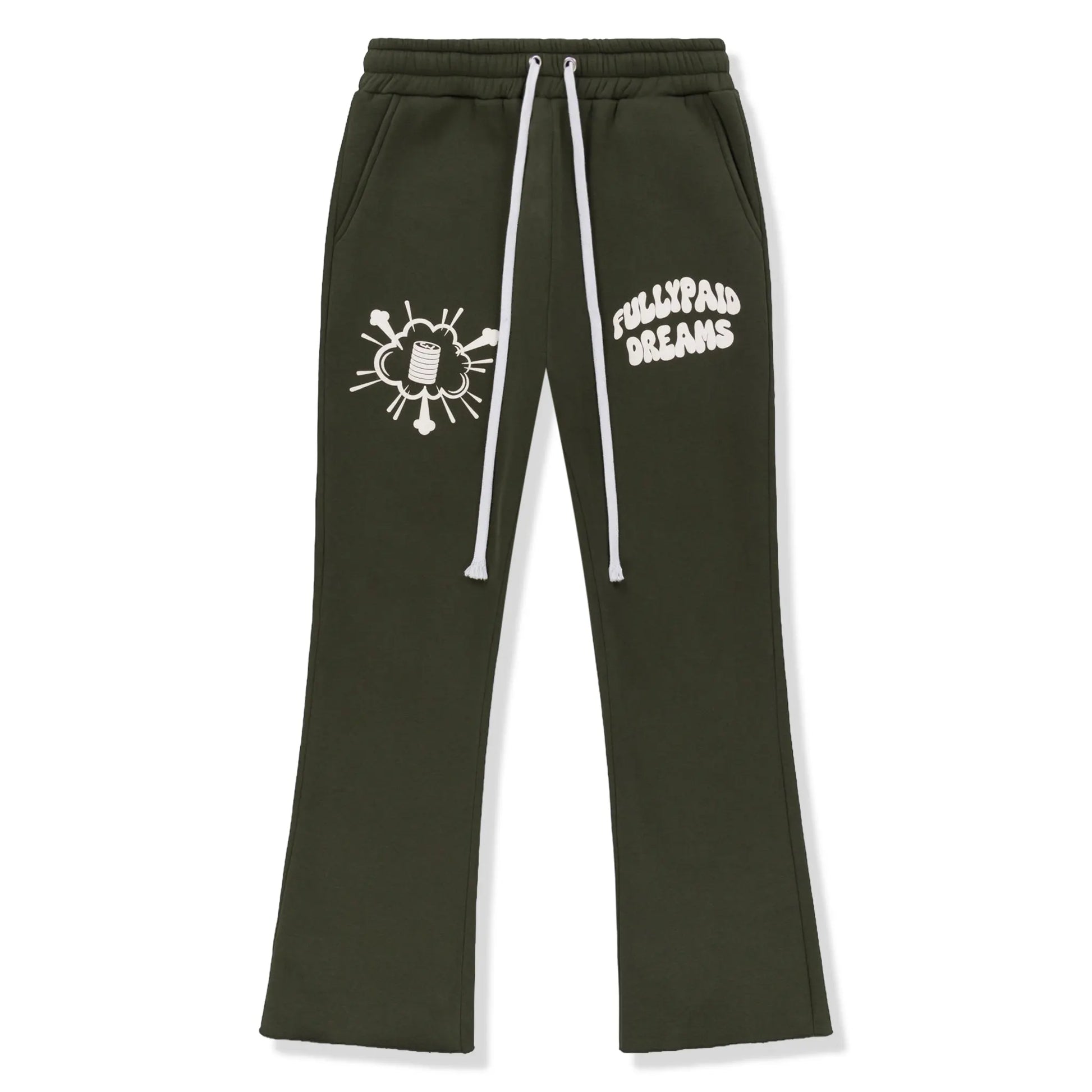 Fully Paid Dreams Khaki White Joggers