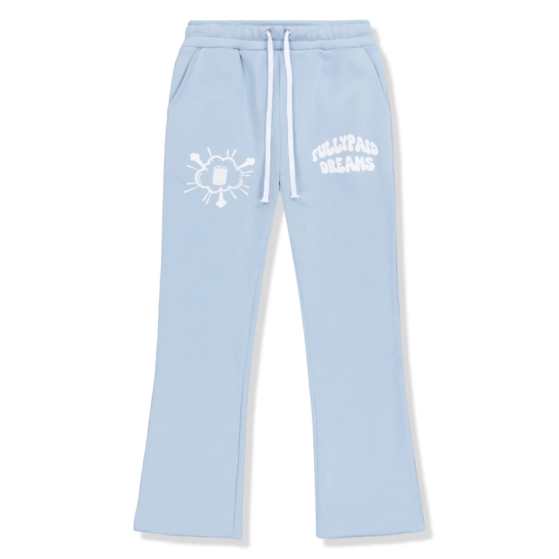 Fully Paid Dreams Sky Blue White Joggers