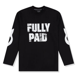 Fully Paid Drift L/S Black White T Shirt