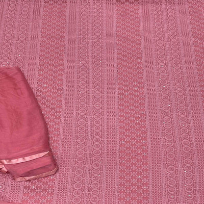 Gajari Festive Wear Heavy Embroidered Georgette Dress Material