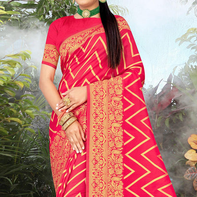 Gajari Festive Wear Woven Banarasi Silk Saree