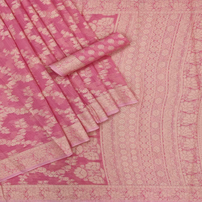 Gajari Festive Wear Woven Cotton Saree