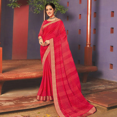 Gajari Festive Wear Woven Georgette  Saree