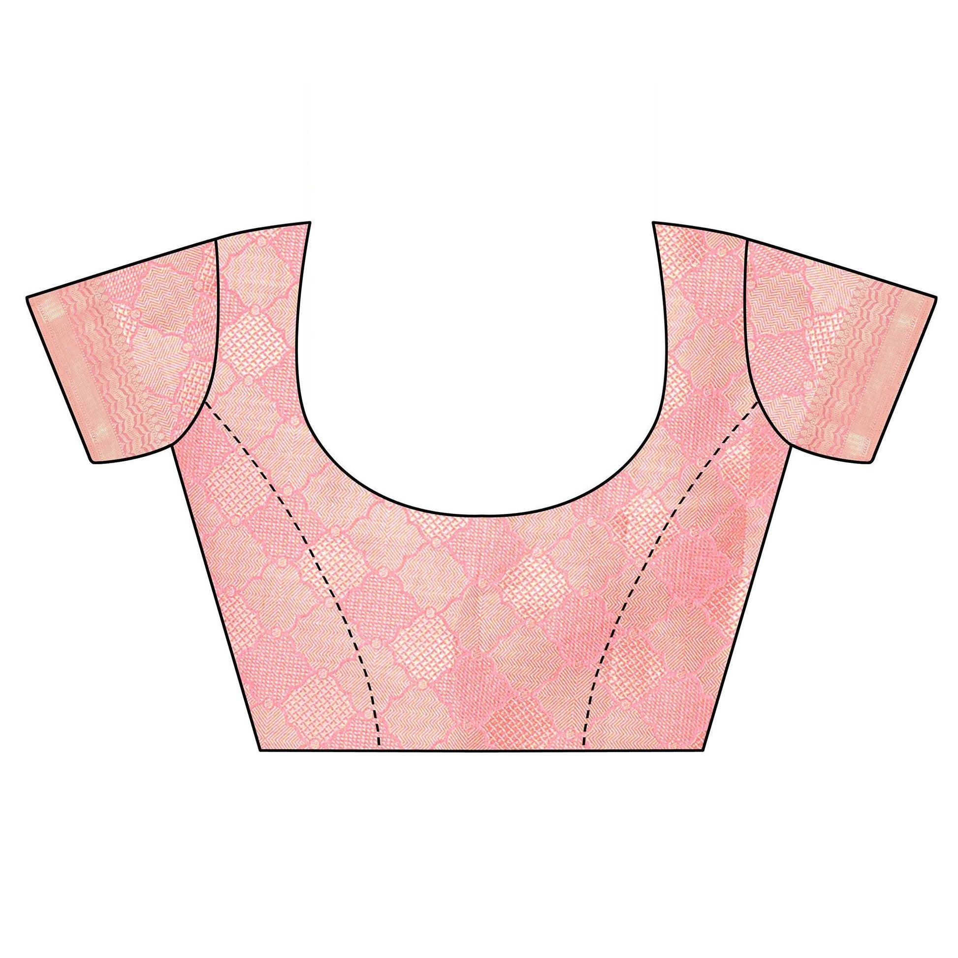 Gajari Pink Festive Wear Woven Art Silk Saree