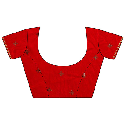 Gajari Pink Sequins Embroidered Chanderi Saree