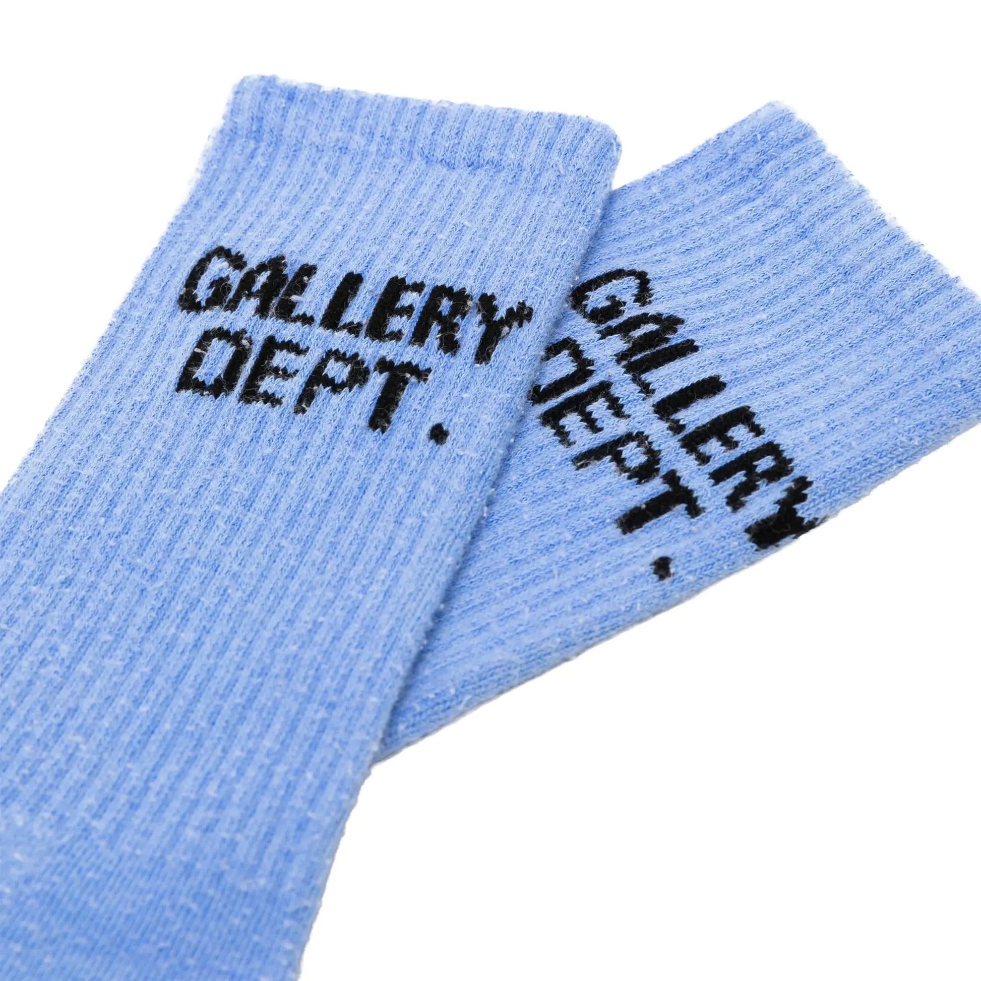 Gallery Dept. Clean Logo Intarsia Knit Blue Socks