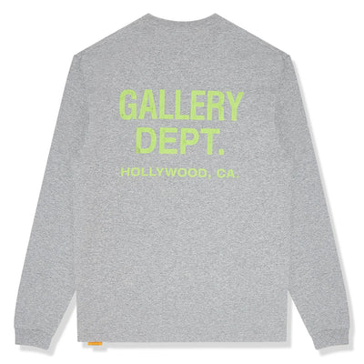 Gallery Dept. Souvenir Logo L/S Heather Grey T Shirt