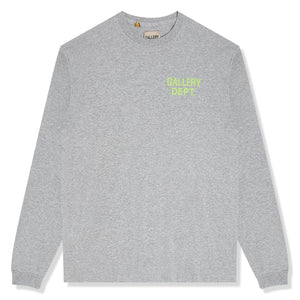 Gallery Dept. Souvenir Logo L/S Heather Grey T Shirt