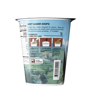 Gamer Soups Instant Noodles - Beef (Single Cup)