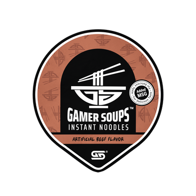 Gamer Soups Instant Noodles - Beef (Single Cup)