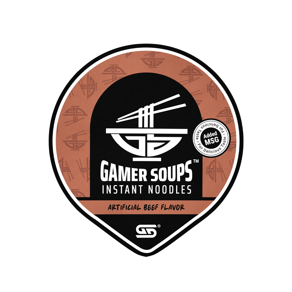 Gamer Soups Instant Noodles - Beef (Single Cup)